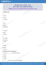 Đề thi học kì 1 Tiếng Anh 4 Phonics Smart - Đề số 4